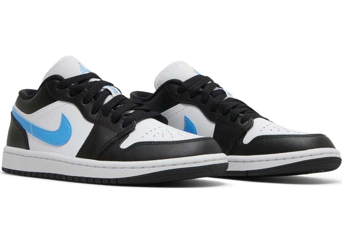 air jordan 1 low light blue black